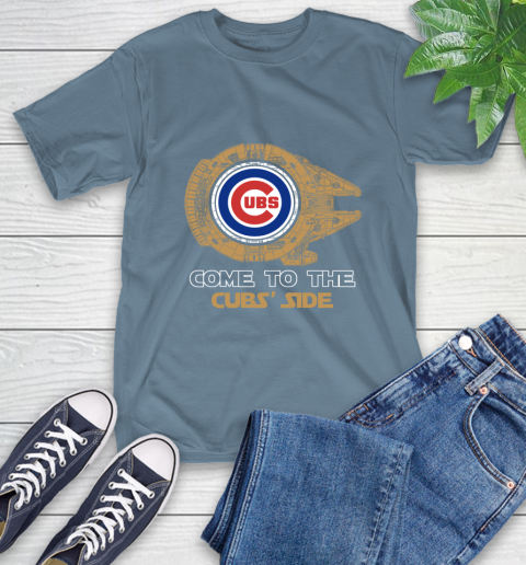 MLB Come To The Chicago Cubs Side Star Wars Baseball Sports T-Shirt 8