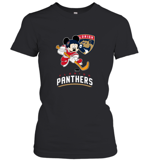 NHL Hockey Mickey Mouse Team Florida Panthers Women's T-Shirt