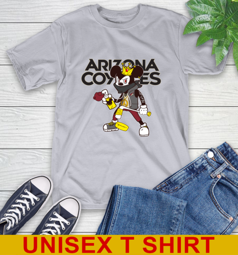 Arizona Coyotes NHL Hockey Mickey Peace Sign Sports T-Shirt 6