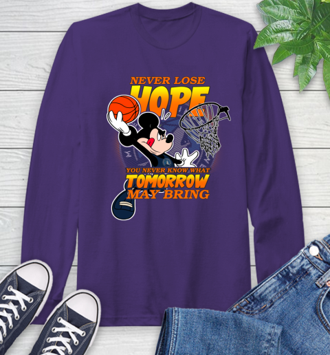 Minnesota Timberwolves NBA Basketball Mickey Disney Never Lose Hope Long Sleeve T-Shirt 5
