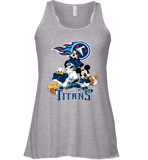 NFL Tennessee Titans Mickey Mouse Donald Duck Goofy Football T Shirt QzKKtAZtRW8 flowy tank 32 95 151514 front athletic heather