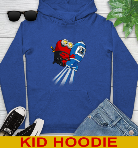 NBA Basketball Dallas Mavericks Deadpool Minion Marvel Shirt Youth Hoodie 10