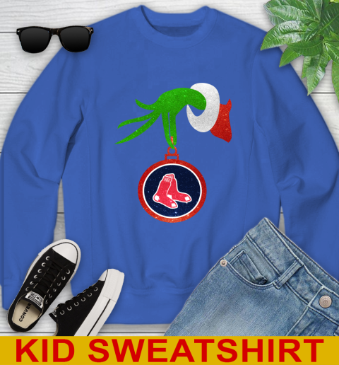Boston Red Sox Grinch Merry Christmas MLB Baseball Youth Sweatshirt 7