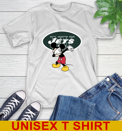 New York Jets NFL Football Dabbing Mickey Disney Sports T-Shirt
