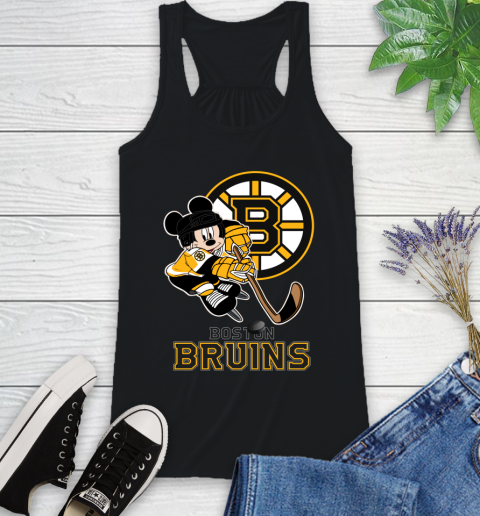 NHL Boston Bruins Mickey Mouse Disney Hockey T Shirt Racerback Tank 2