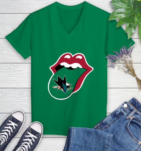 San Jose Sharks NHL Hockey Lips I Root For My Team Adoring Fan 81