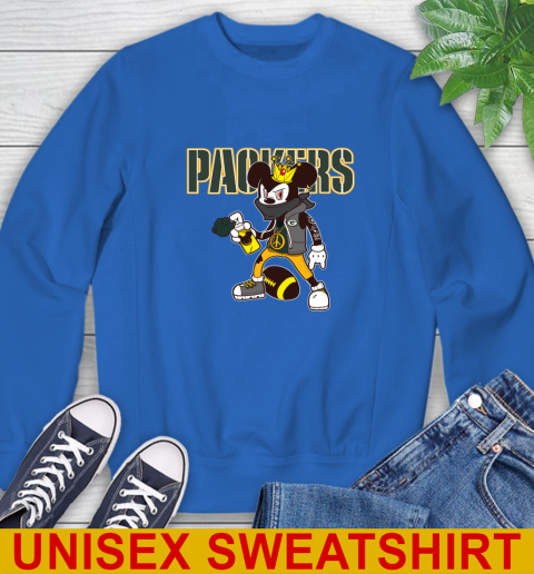 Green Bay Packers NFL Football Mickey Peace Sign Sports Sweatshirt 9