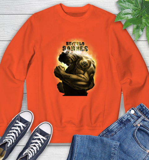 Buffalo Sabres NHL Hockey Hulk Marvel Avengers Sports Sweatshirt 3