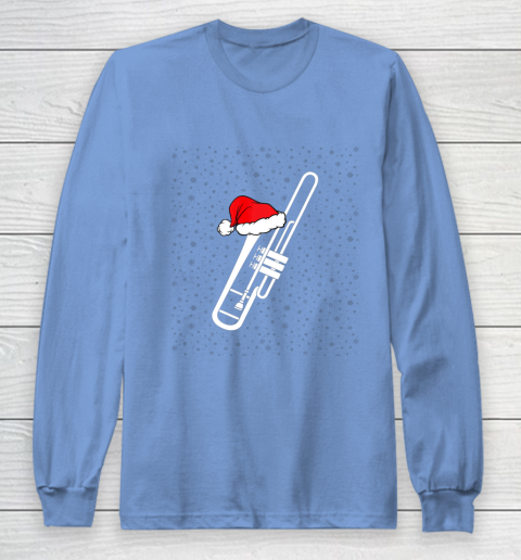 Christmas Gift Trombone Santa Trombone Funny Xmas Pajama Long Sleeve T-Shirt 8