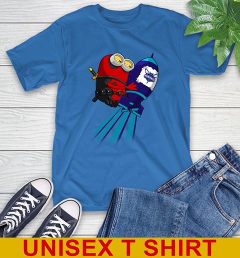 NBA Basketball Charlotte Hornets Deadpool Minion Marvel Shirt T-Shirt 11