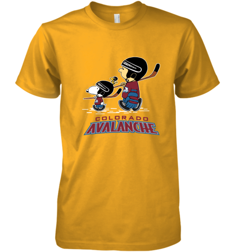 Let's Play Colorado Avalanche Ice Hockey Snoopy NHL Premium Men's T-Shirt
