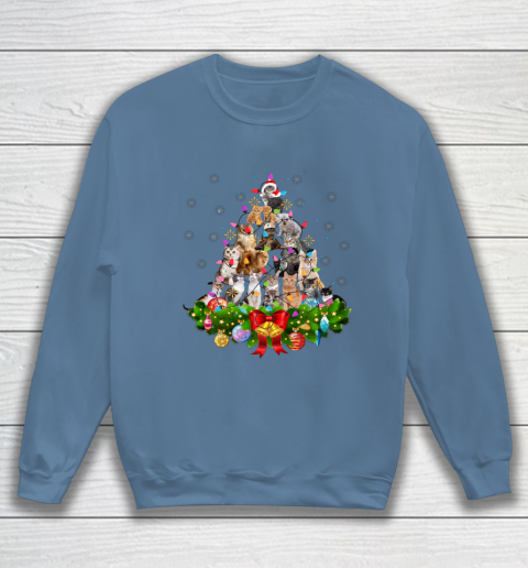 Funny Cat Christmas Tree Xmas Gifts Sweatshirt 6