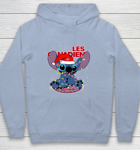Montreal Canadiens NHL Hockey noel stitch Christmas Youth Hoodie 5