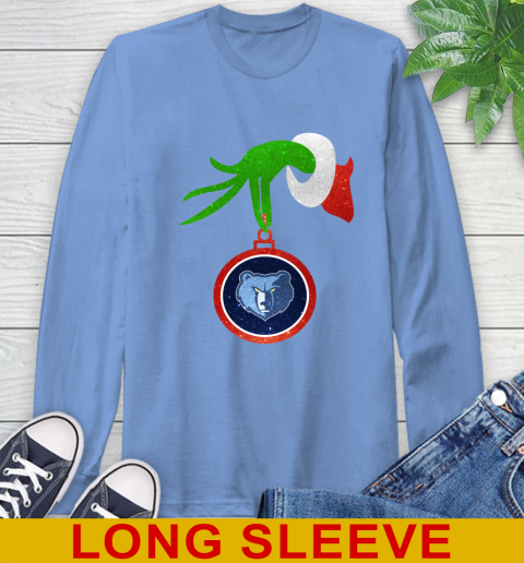 Memphis Grizzlies Grinch Merry Christmas NBA Basketball Long Sleeve T-Shirt 11
