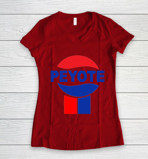 Peyote Pepsi Women's V-Neck T-Shirt 6