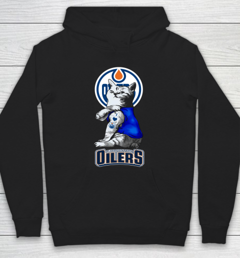 NHL My Cat Loves Edmonton Oilers Hockey Hoodie