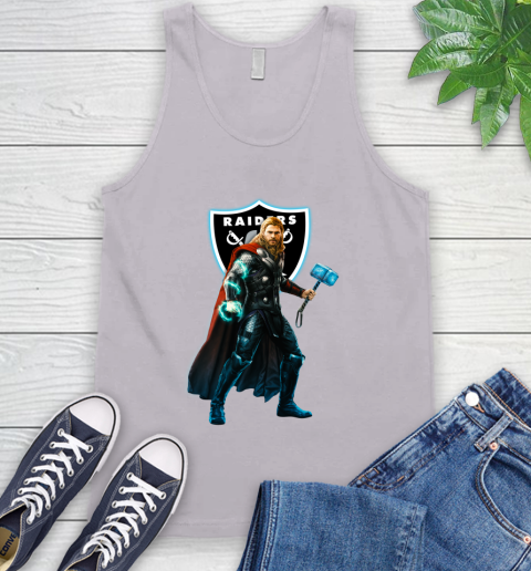 NFL Thor Avengers Endgame Football Oakland Raiders Tank Top 4