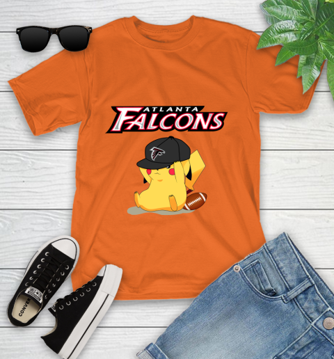 NFL Pikachu Football Sports Atlanta Falcons Youth T-Shirt 7