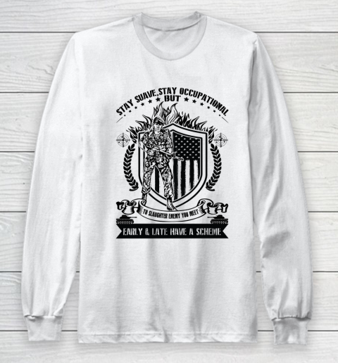 Veteran Shirt Stay Suave Stay Occupational Independence Day Long Sleeve T-Shirt