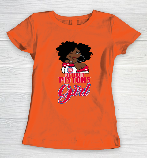 Detroit Pistons Girl NBA Women's T-Shirt 5