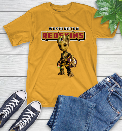 Washington Redskins NFL Football Groot Marvel Guardians Of The Galaxy T-Shirt 3