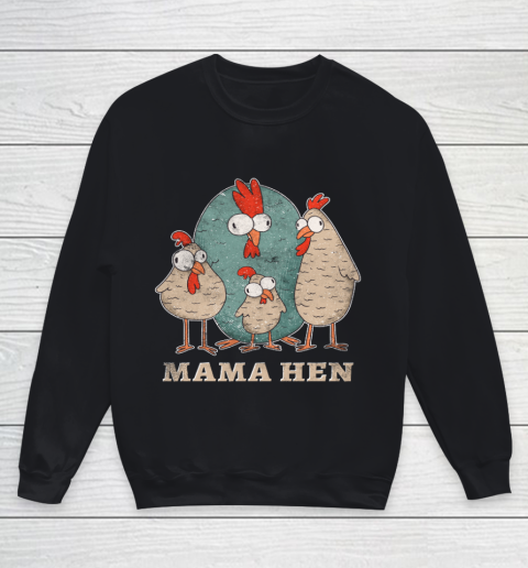 Mama hen Chicken Farmer Youth Sweatshirt