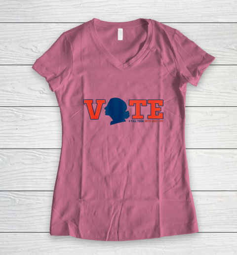 Vote Tell Them Ruth Sent You RBG Vote Shirt Notorious Women's V-Neck T-Shirt 7
