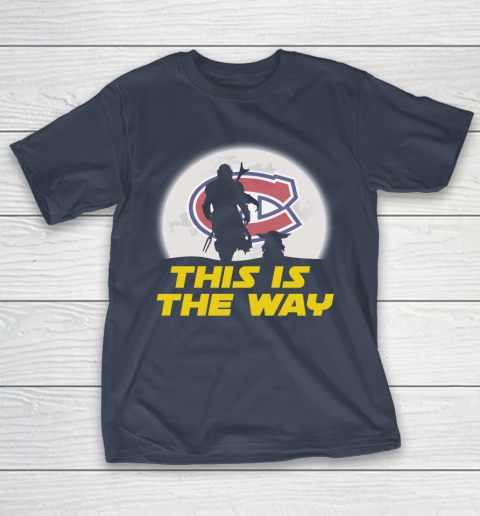 Montreal Canadiens NHL Ice Hockey Star Wars Yoda And Mandalorian This Is The Way T-Shirt 3