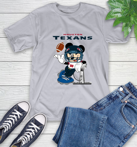 NFL Houston Texans Mickey Mouse Disney Super Bowl Football T Shirt T-Shirt 18