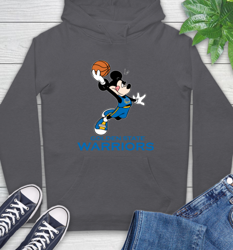 NBA Basketball Golden State Warriors Cheerful Mickey Mouse Shirt Hoodie 7