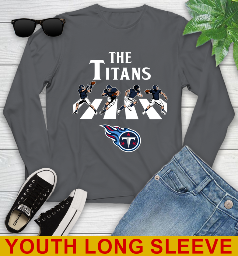 NFL Football Tennessee Titans The Beatles Rock Band Shirt Youth Long Sleeve 9