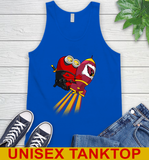 NFL Football Arizona Cardinals Deadpool Minion Marvel Shirt Tank Top 4