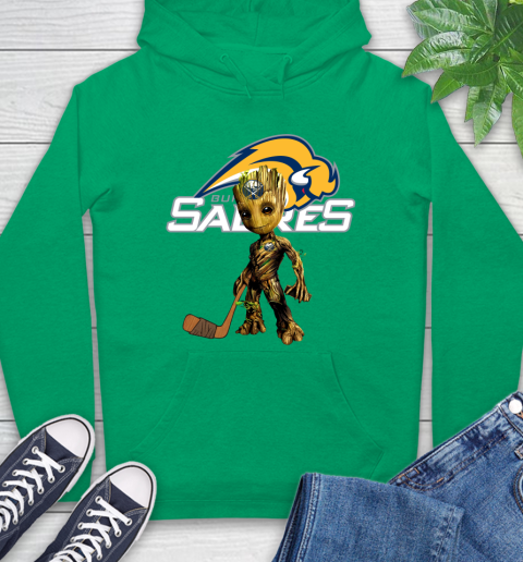Buffalo Sabres NHL Hockey Groot Marvel Guardians Of The Galaxy Hoodie 8