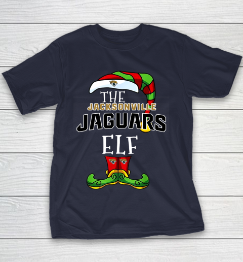 Jacksonville Jaguars Christmas ELF Funny NFL Youth T-Shirt 2