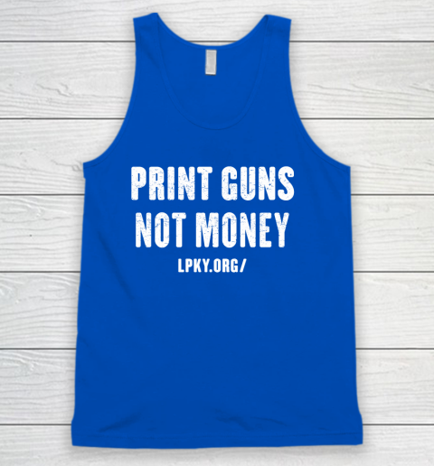 Print guns not money shirt Tank Top 4
