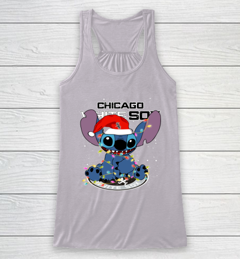 Chicago White Sox MLB noel stitch Baseball Christmas Racerback Tank 3