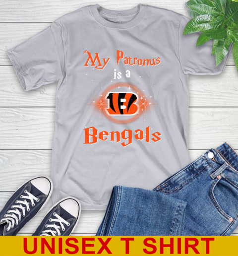 NFL Football Harry Potter My Patronus Is A Cincinnati Bengals T-Shirt 5