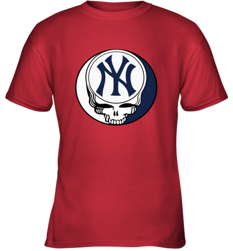 New York Yankees The Grateful Dead Baseball MLB Mashup Youth T-Shirt 