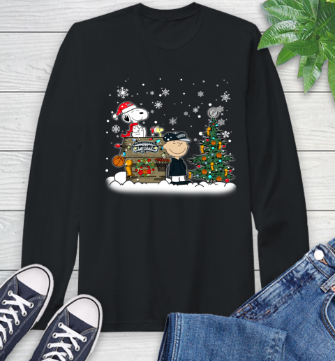 San Antonio Spurs NBA Basketball Christmas The Peanuts Movie Snoopy Championship Long Sleeve T-Shirt