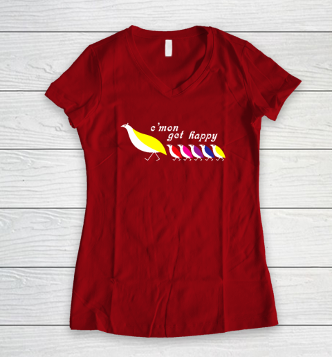 C'mon Get Happy Women's V-Neck T-Shirt 6