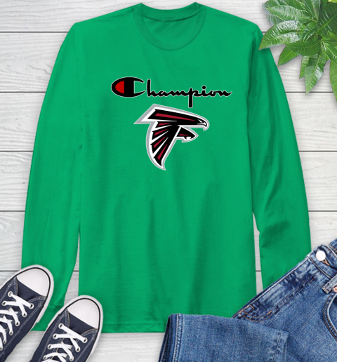 NFL Football Atlanta Falcons Champion Shirt Long Sleeve T-Shirt 5