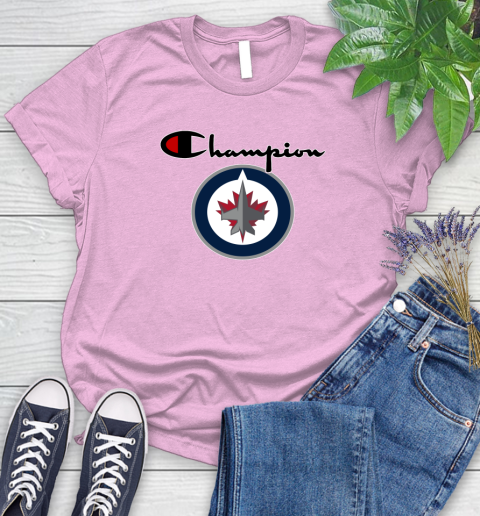 NHL Hockey Winnipeg Jets Champion Shirt Women's T-Shirt 8