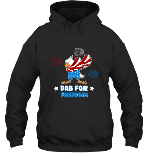 Bald Eagle American Dab For Freedom 4th Of July Hoodie