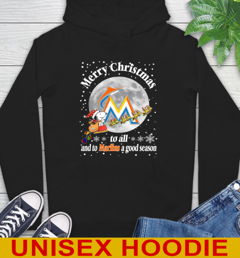Miami Marlins Merry Christmas To All And To Marlins A Good Season MLB Baseball Sports Hoodie