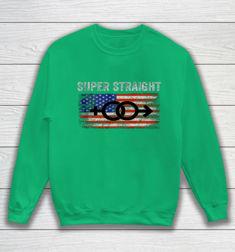 Vintage Us Flag Gender Identity Super Straight Identity Sweatshirt 5
