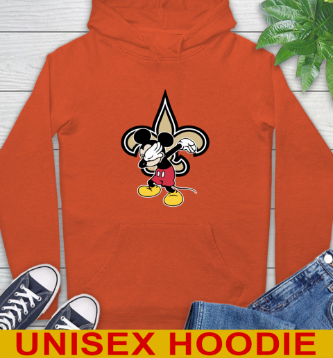 New Orleans Saints NFL Football Dabbing Mickey Disney Sports Hoodie 5
