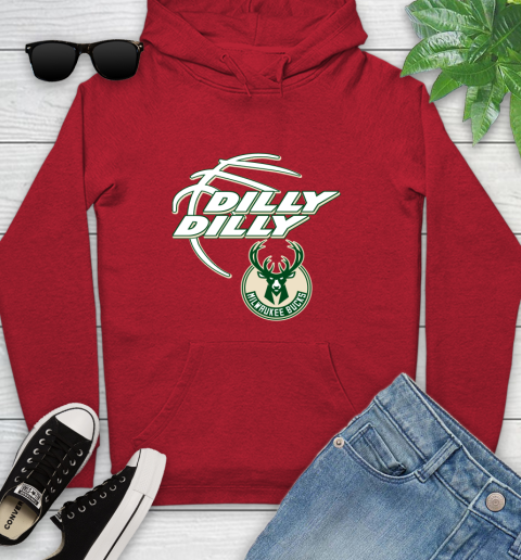 NBA Milwaukee Bucks Dilly Dilly Basketball Sports Youth Hoodie 11