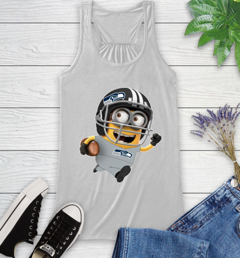 NFL Seattle Seahawks Minions Disney Football Sports Racerback Tank