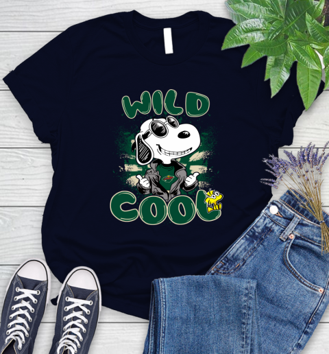 NHL Hockey Minnesota Wild Cool Snoopy Shirt Women's T-Shirt 2