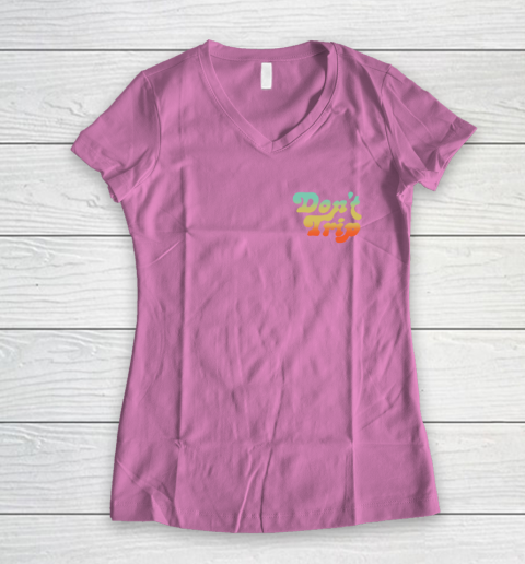 Dont Trip Vote Shirt - Harry Styles Vote (print in front and back) Women's V-Neck T-Shirt 8